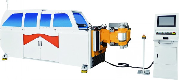 32CNC機頭旋轉全電型左右共享數控彎管機